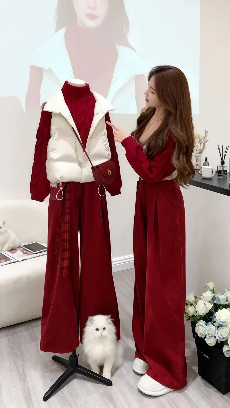 Luôn hợp mốt cùng set đồ màu đỏ thời trang