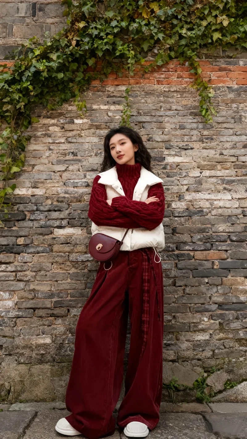 Trẻ trung năng động với set đồ đỏ trẻ trung