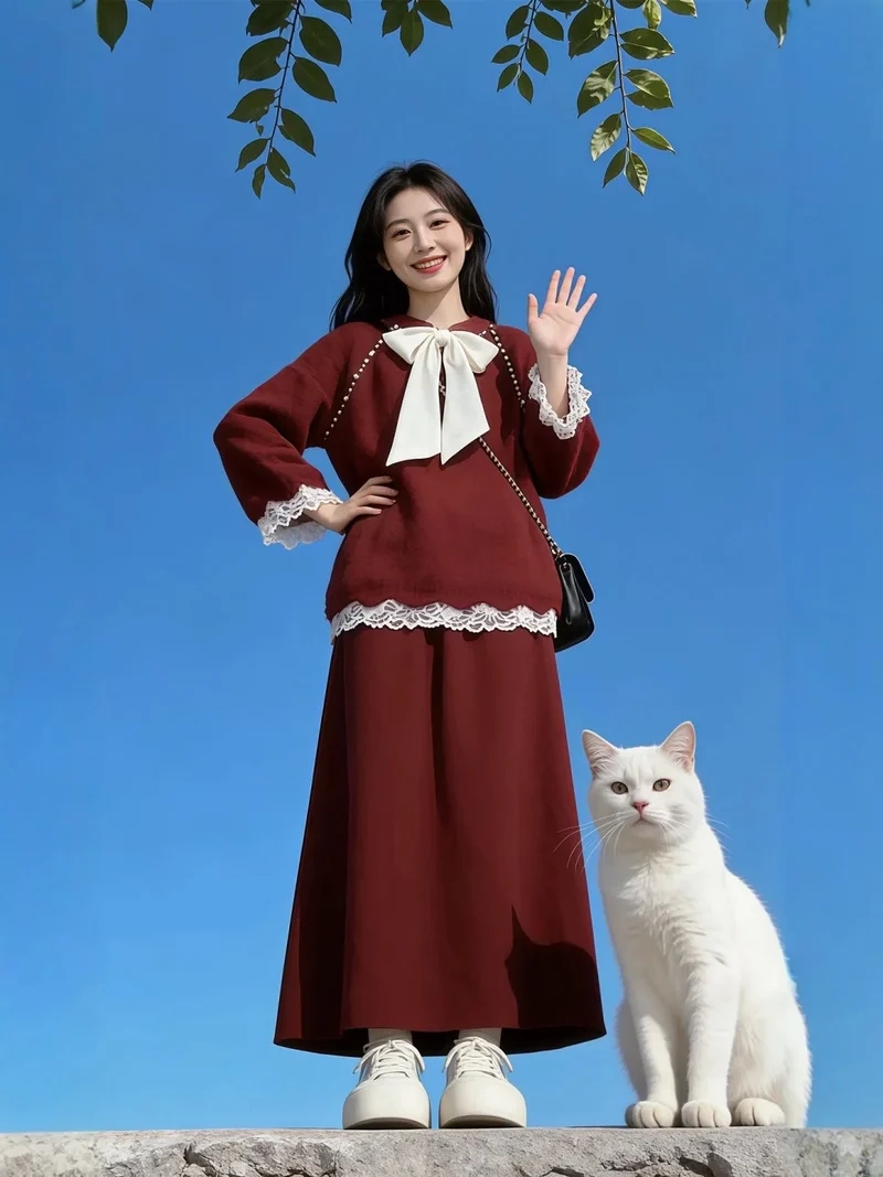 Street style cực chất với set đồ đỏ street style