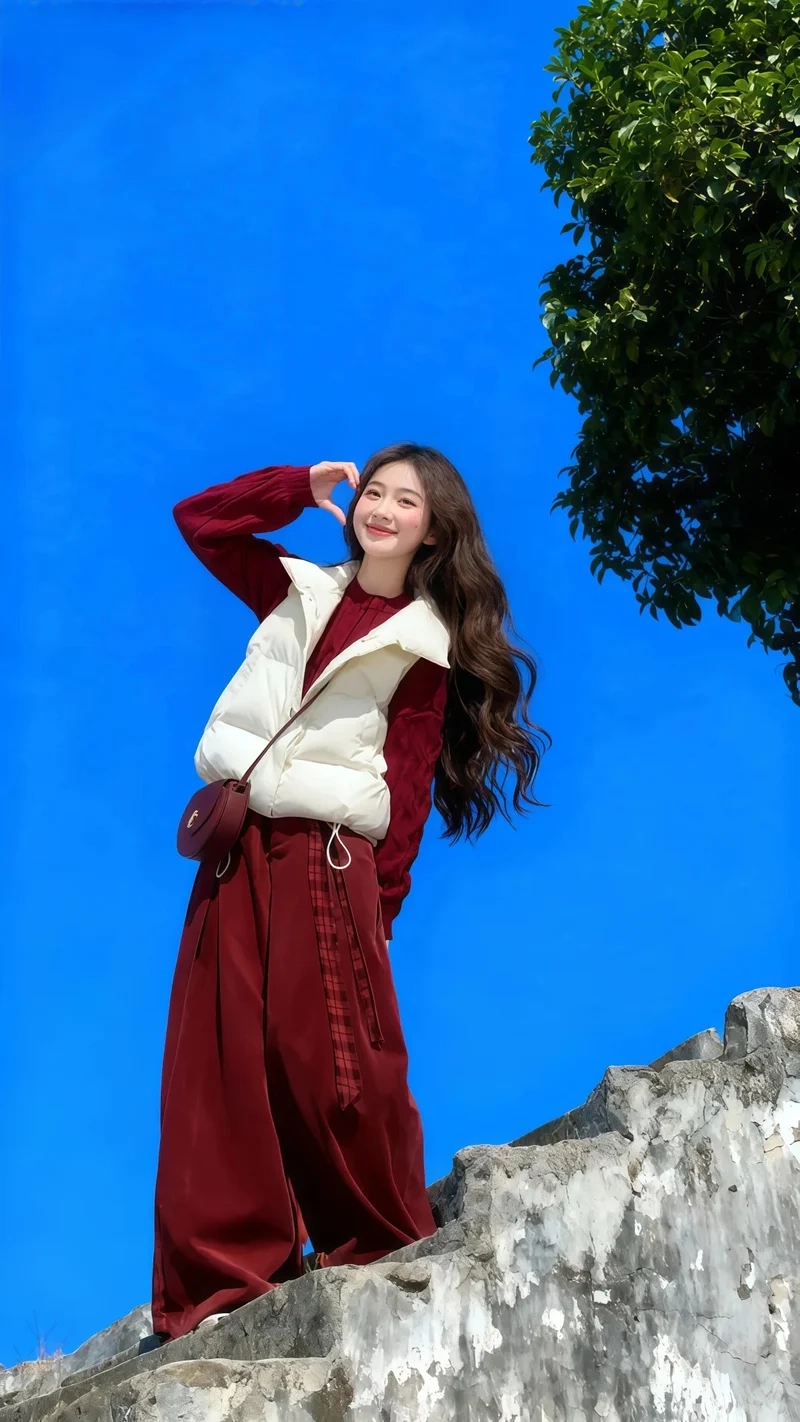 Phong cách cá tính cùng set đồ đỏ cá tính