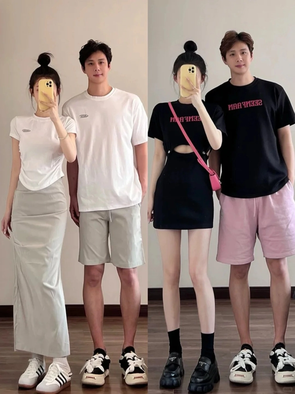 Concept chụp ảnh set váy áo đôi phong cách Hàn Quốc