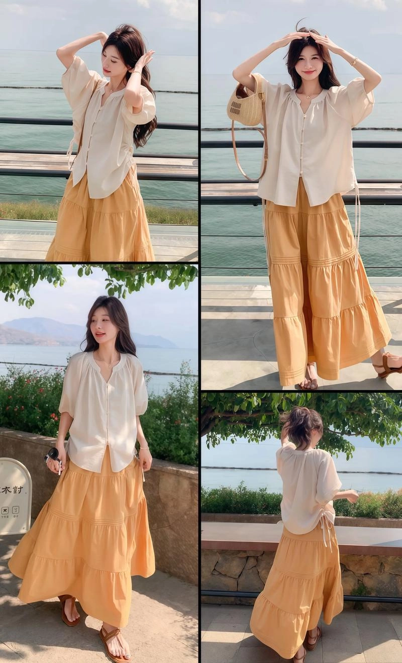 Ưu điểm váy rời nằm ở khả năng phối linh hoạt