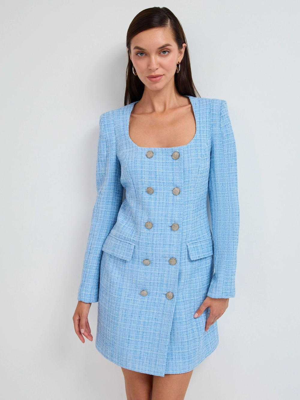 Váy dạ tweed dự tiệc thanh lịch tinh tế