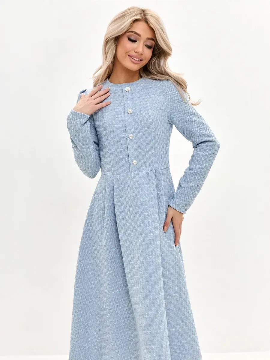 Váy dạ tweed công sở thanh lịch dễ ứng dụng