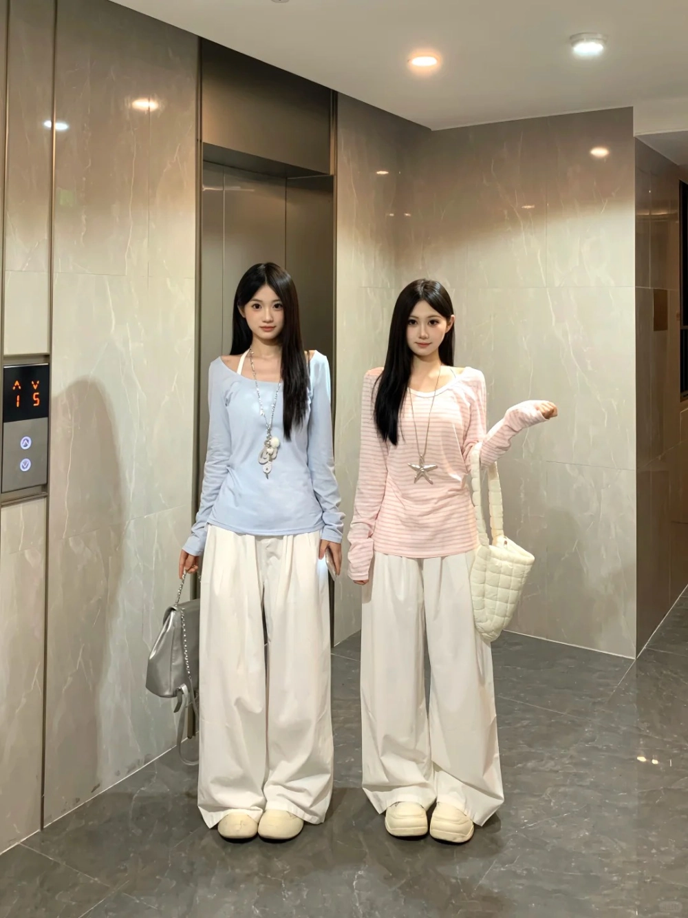 Váy đôi chị em gái đi chúc tết thanh lịch và duyên dáng