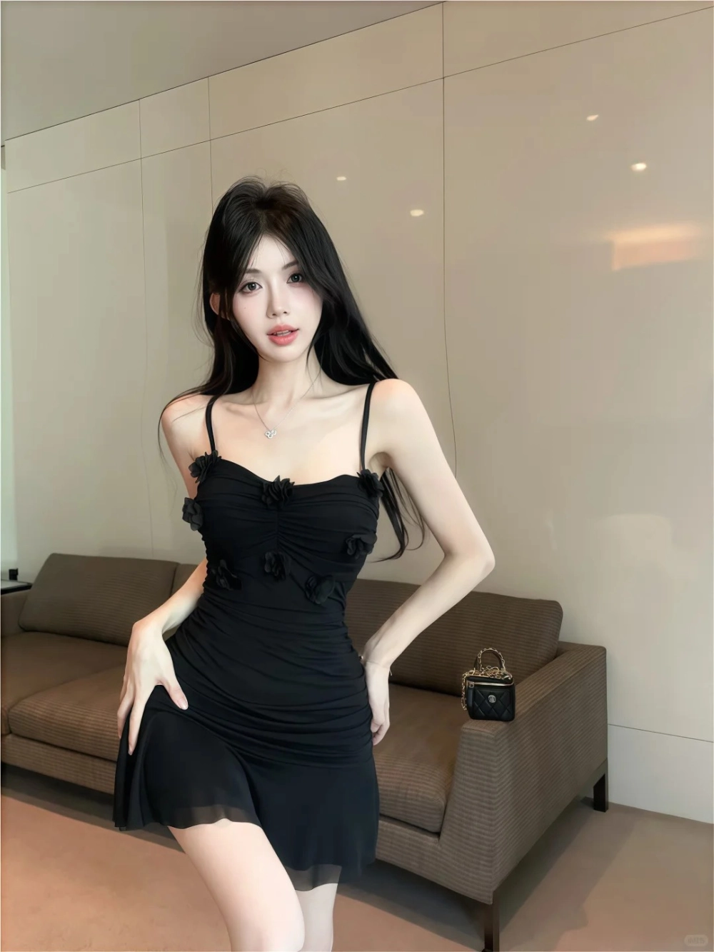 Váy hai dây quyến rũ khoe bờ vai mềm mại