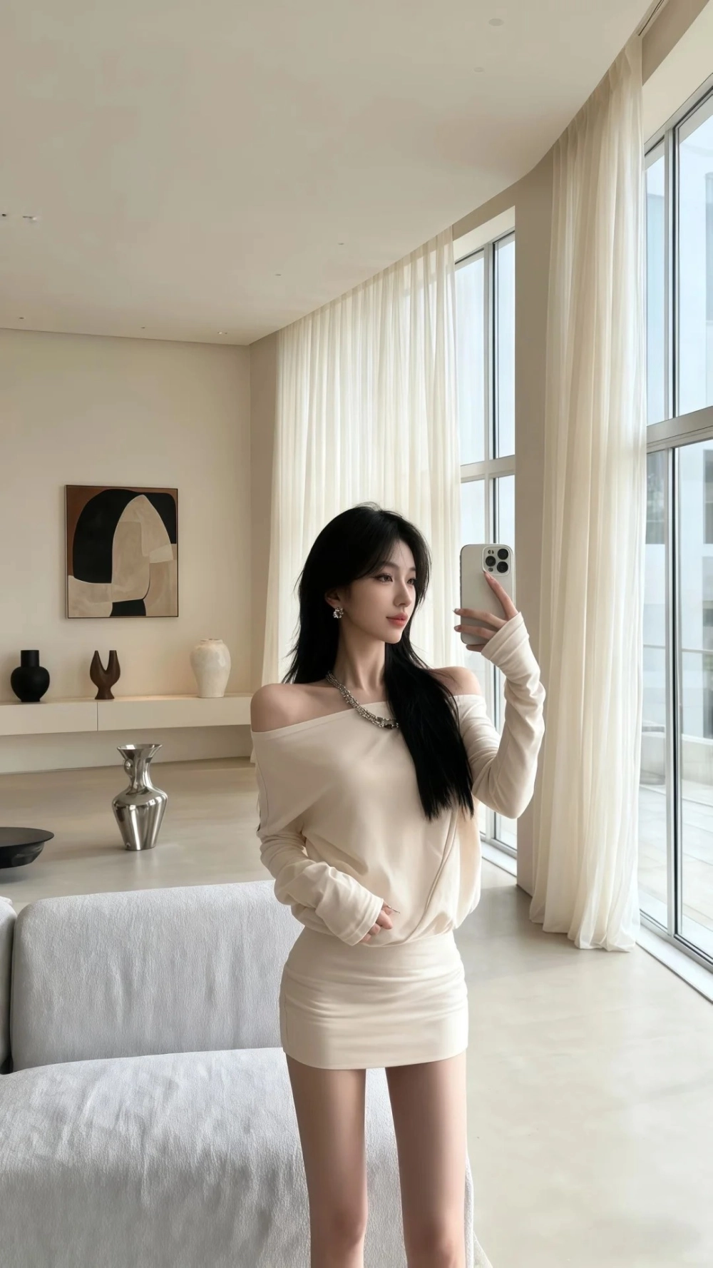 Mẫu đầm trễ vai phù hợp tiệc tối sang trọng