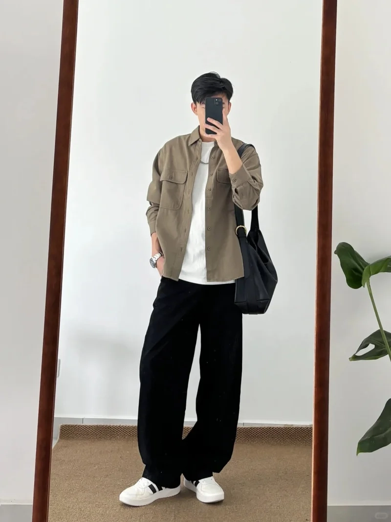 Cách phối đồ Tết cho nam cao gầy chuẩn phong cách