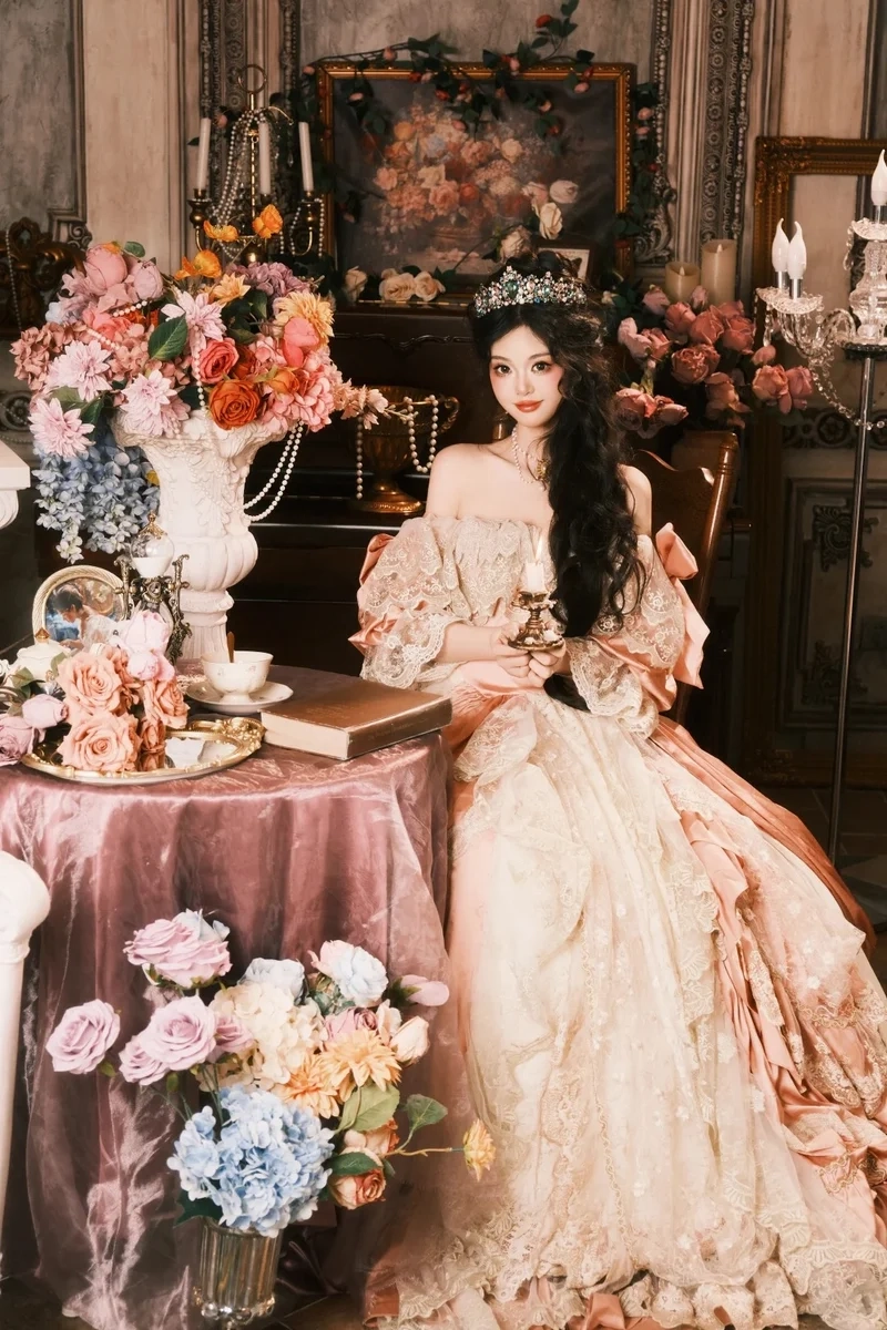 Đầm xòe công chúa phong cách cổ tích