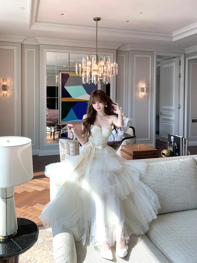 Đầm xòe công chúa phong cách sang trọng