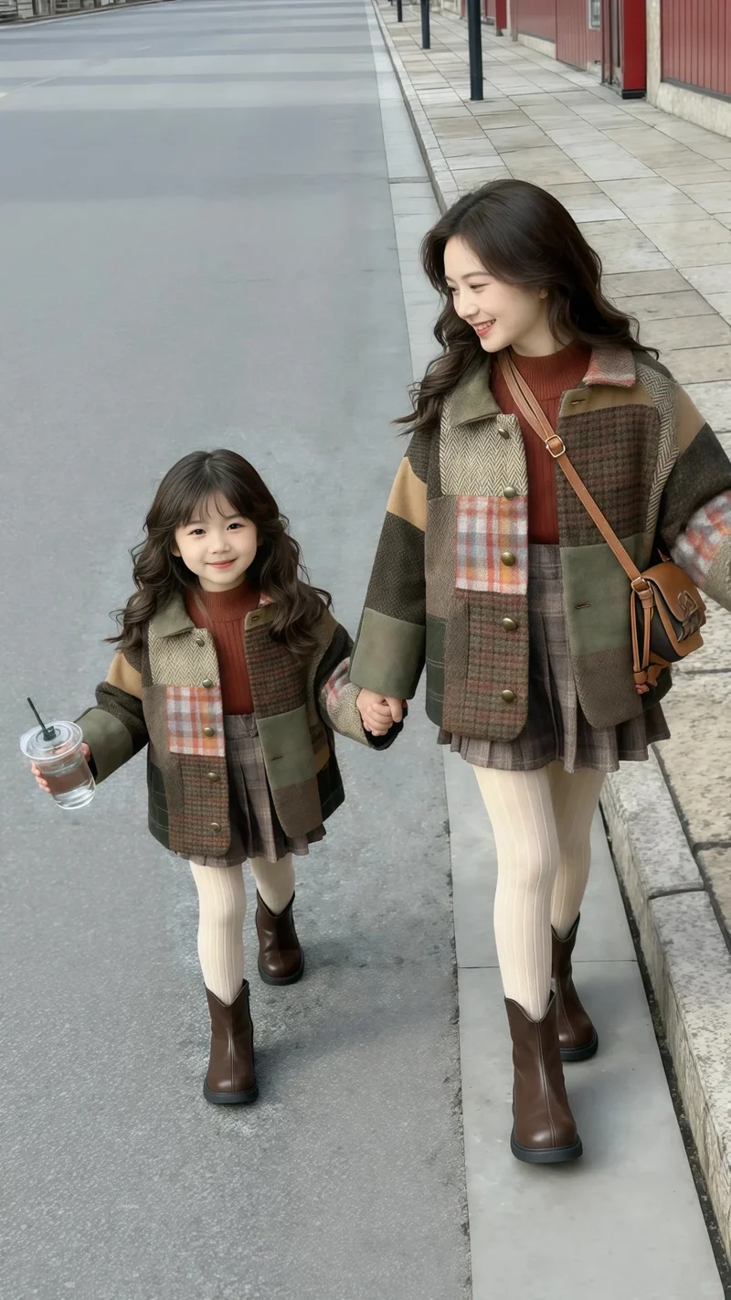 Dạo xuân thêm xinh khi Phối đồ đôi mẹ và bé gái diện Tết tươi tắn