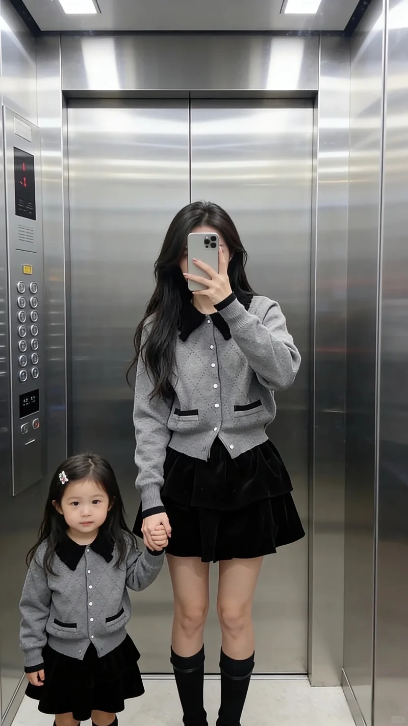 Set len đôi mẹ và bé chất liệu mềm mịn thoải mái