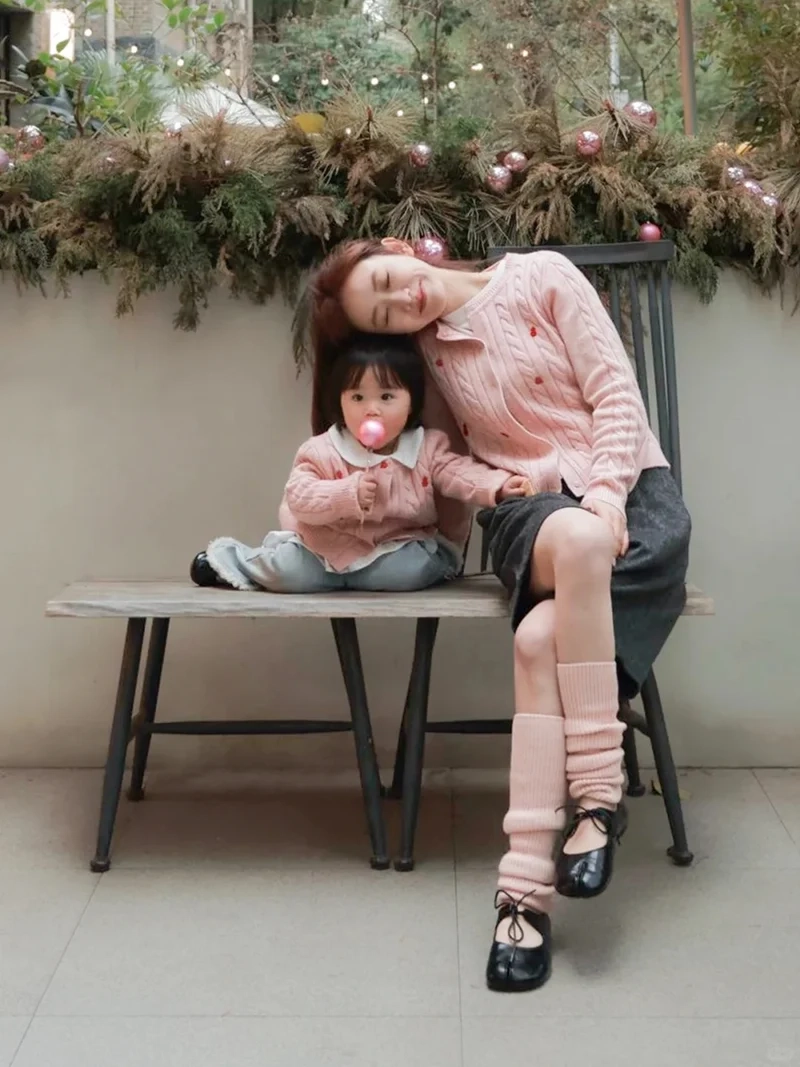 Set len đôi mẹ và bé dễ phối phụ kiện phối đồ