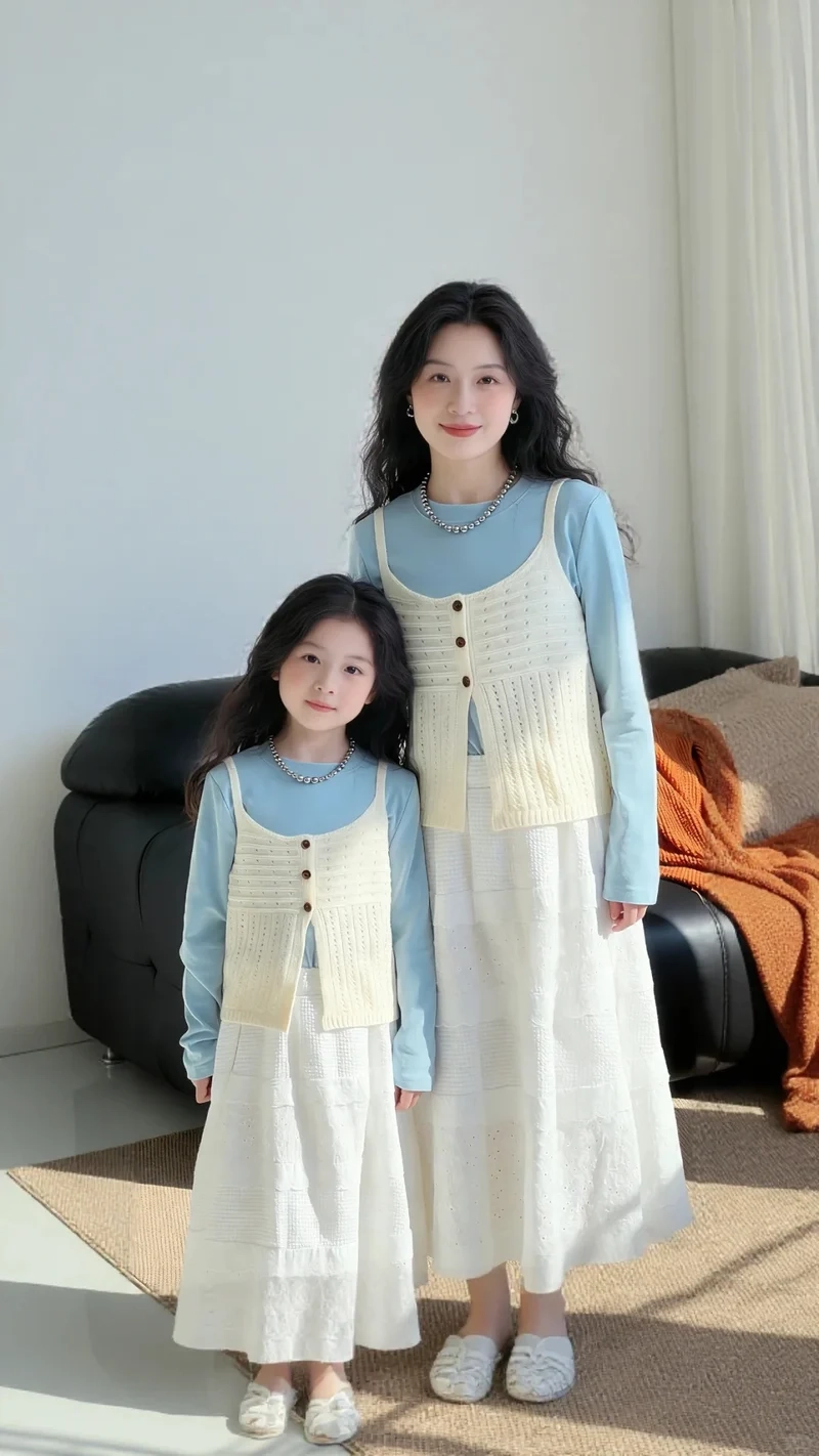 Mẹ và bé tự tin hơn với Set váy mẹ và bé gái thoải mái