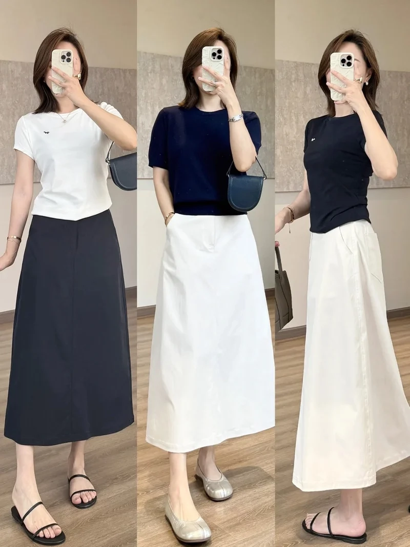 Thiết kế tinh tế tạo điểm nhấn cho Váy chữ A dáng dài thiết kế