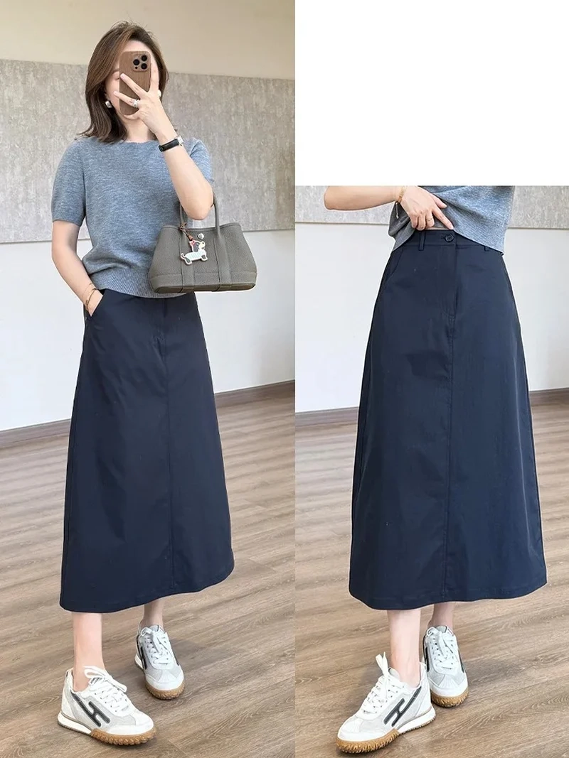 Trang phục dạo phố thoải mái với Váy chữ A dáng dài dạo phố