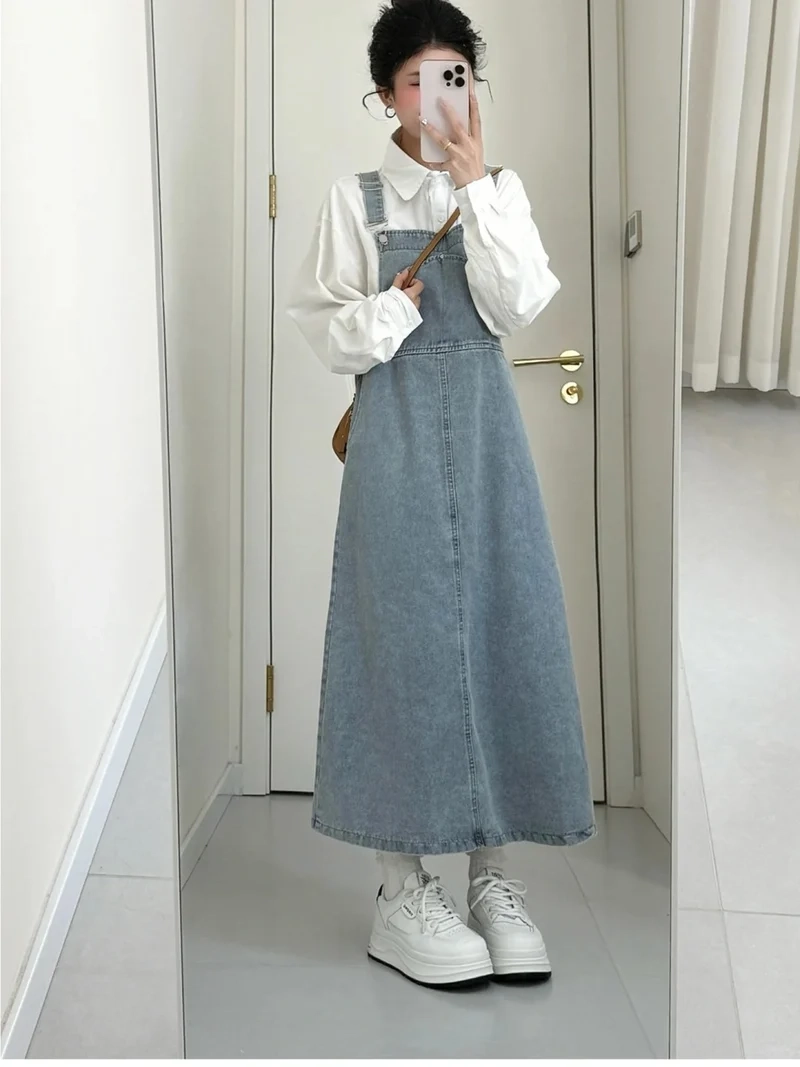 Váy yếm jean tiện lợi cho mọi hoàn cảnh tiện lợi