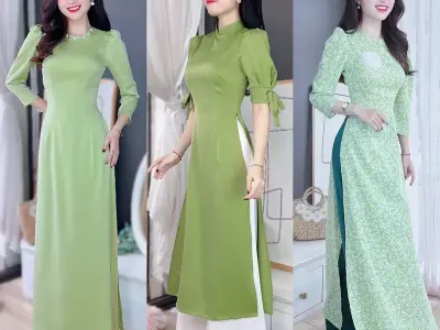Tổng hợp ảnh áo dài xanh cao cấp cho các sự kiện quan trọng