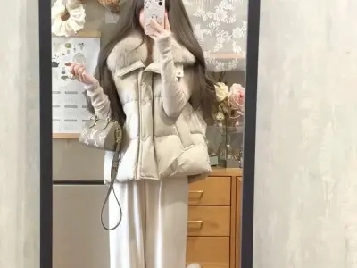 Tổng hợp 99+ ảnh áo gile phao dạo phố chuẩn gu Hàn Quốc