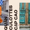 Quần culottes cạp cao phối đồ street style 2026