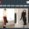 Váy len body phối đồ street style 2026