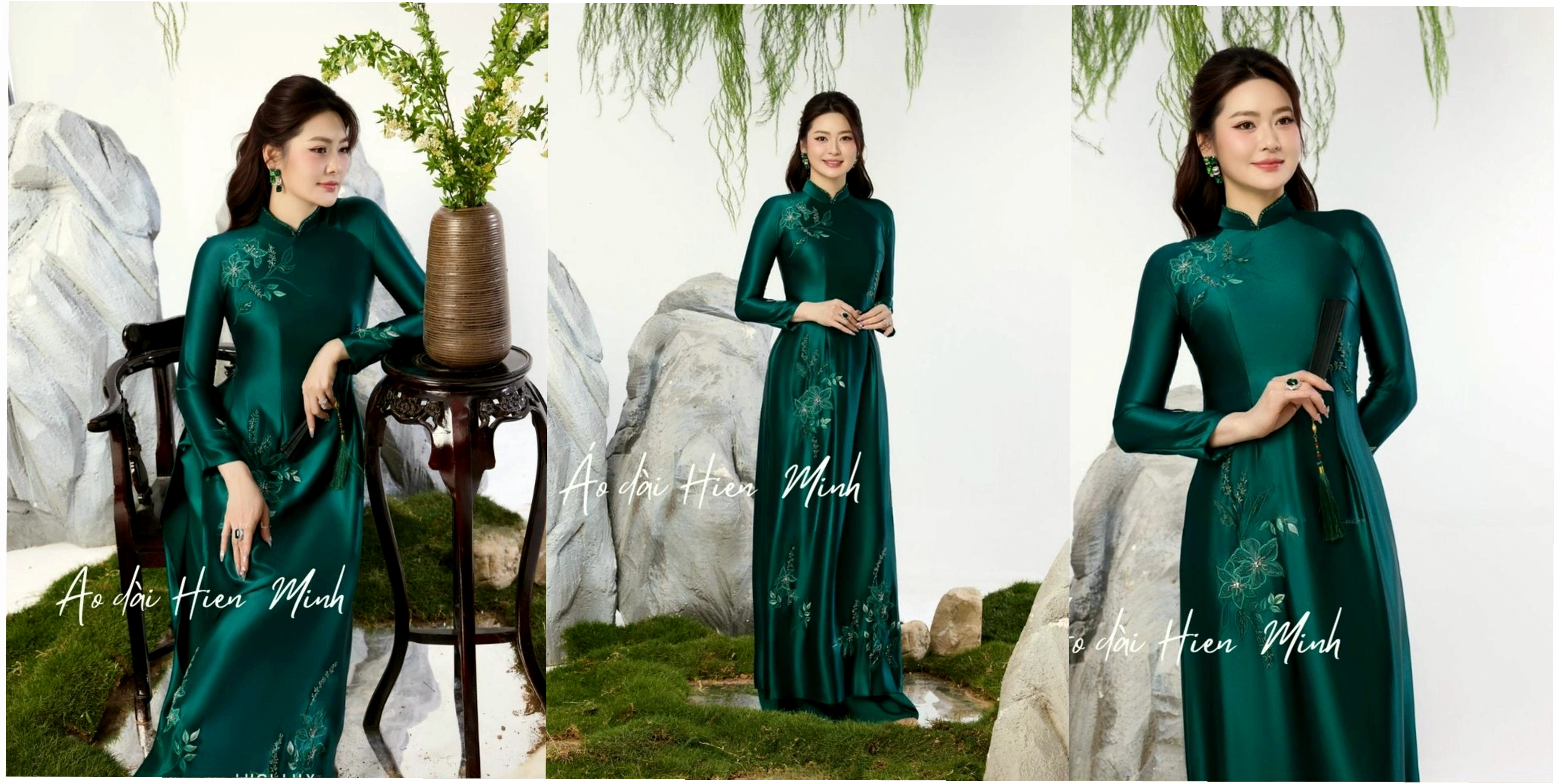 Áo dài đỏ mẹ chú rể với họa tiết hoa văn sang trọng