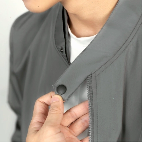 Áo khoác dù bomber nam cao cấp phối nút cổ