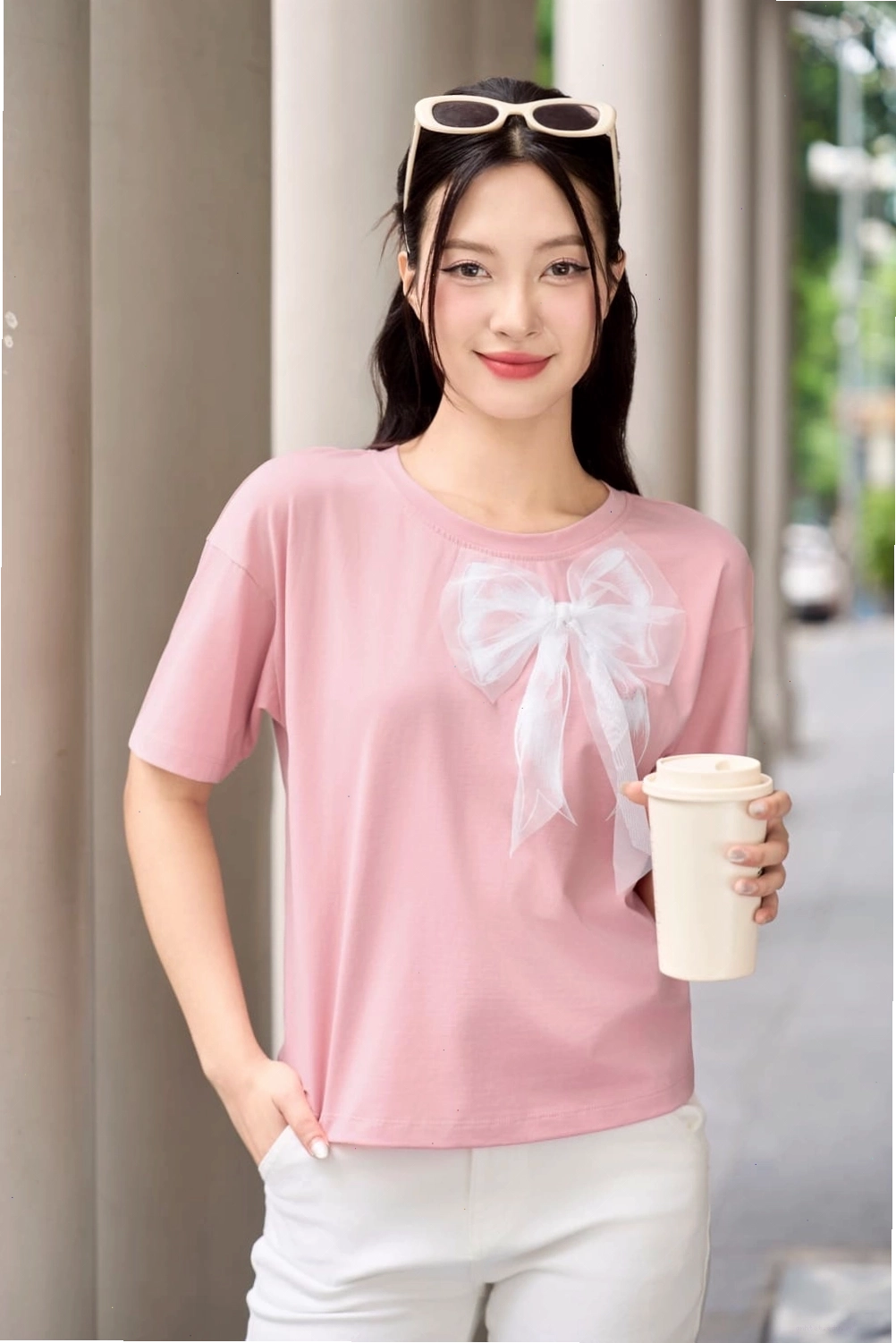 Áo thun basic in họa tiết