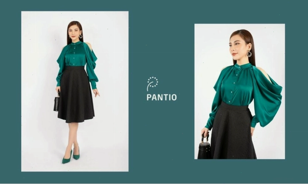 Chân váy dài qua đầu gối, kiểu dáng midi thanh lịch, màu đen cổ điển, dễ dàng phối hợp mọi trang phục