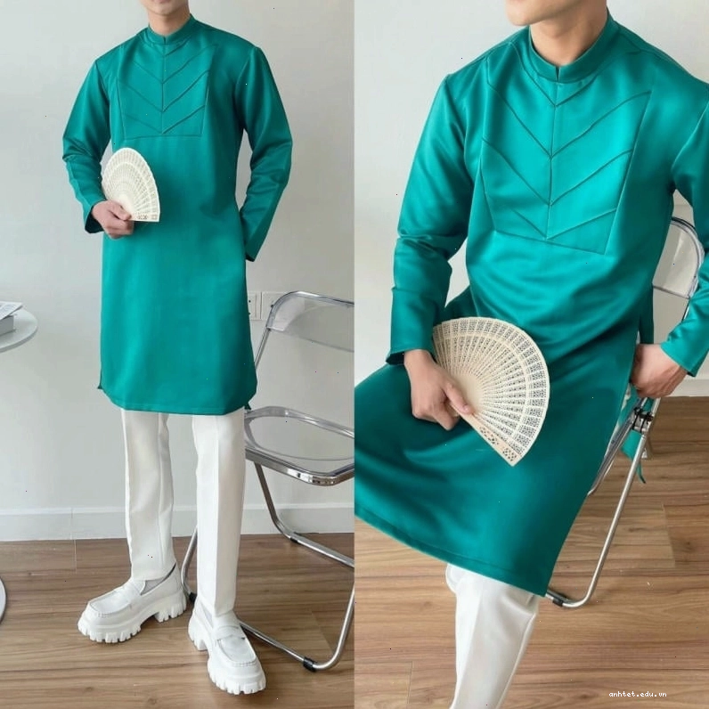 Chọn áo dài cách tân nam phù hợp với dáng người nhỏ nhắn