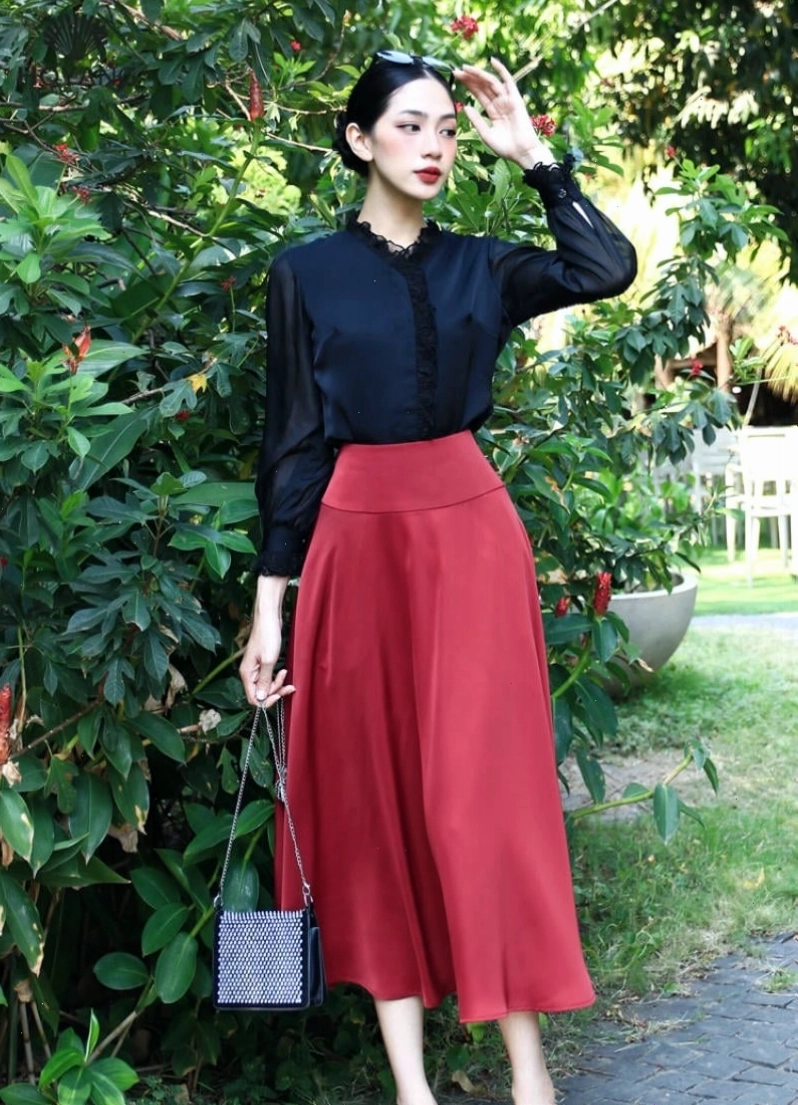 Cửa hàng bán chân váy dài vintage