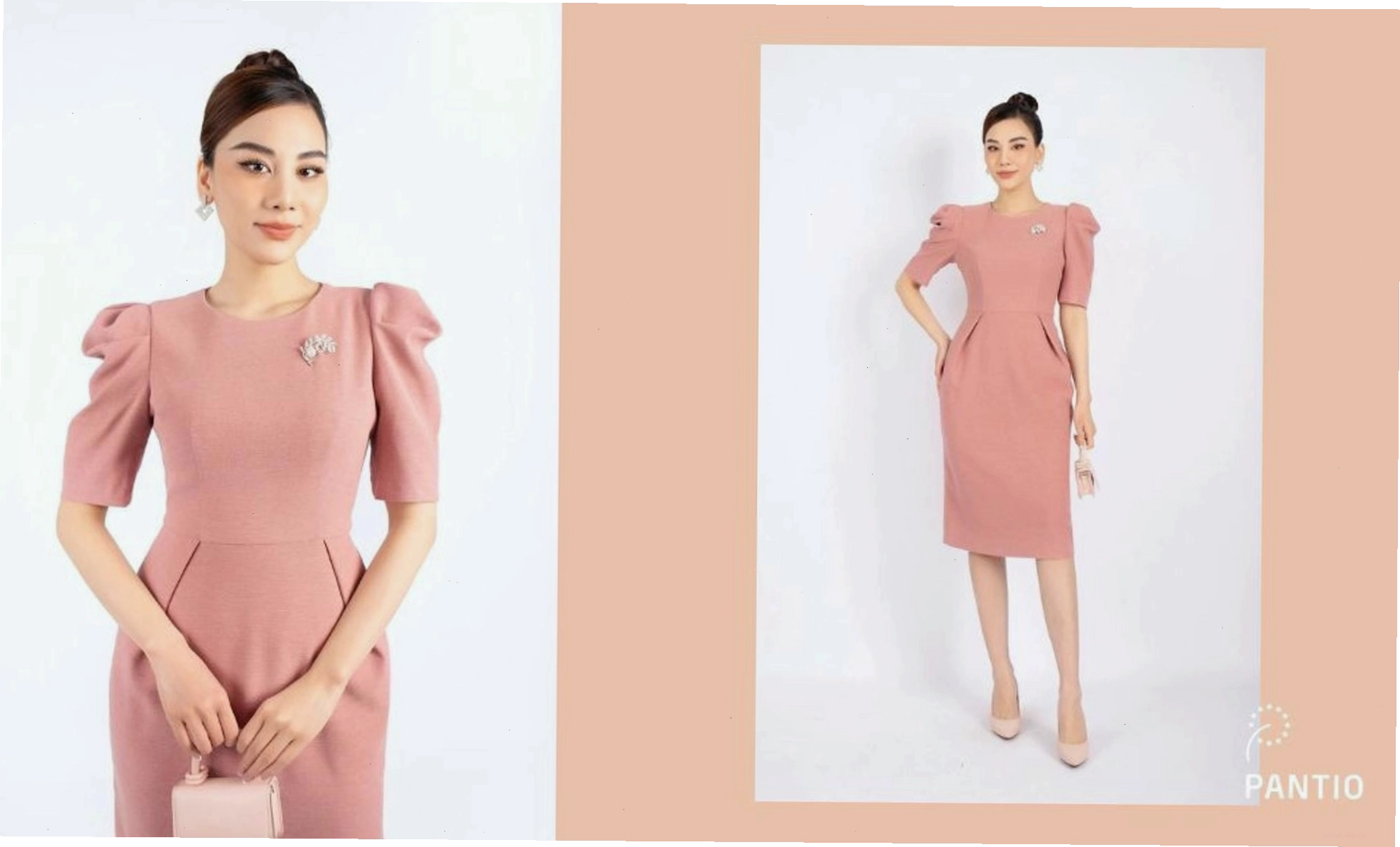 Đầm công sở dáng bút chì thanh lịch và chuyên nghiệp
