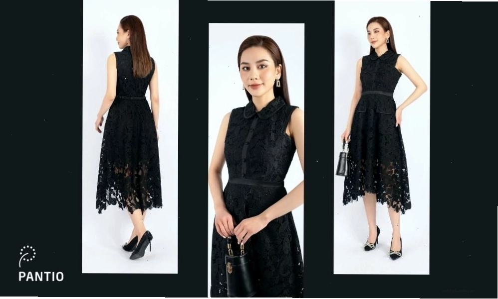 Đầm dạ hội kiểu dáng mới nhất với chi tiết ren hoa tinh xảo