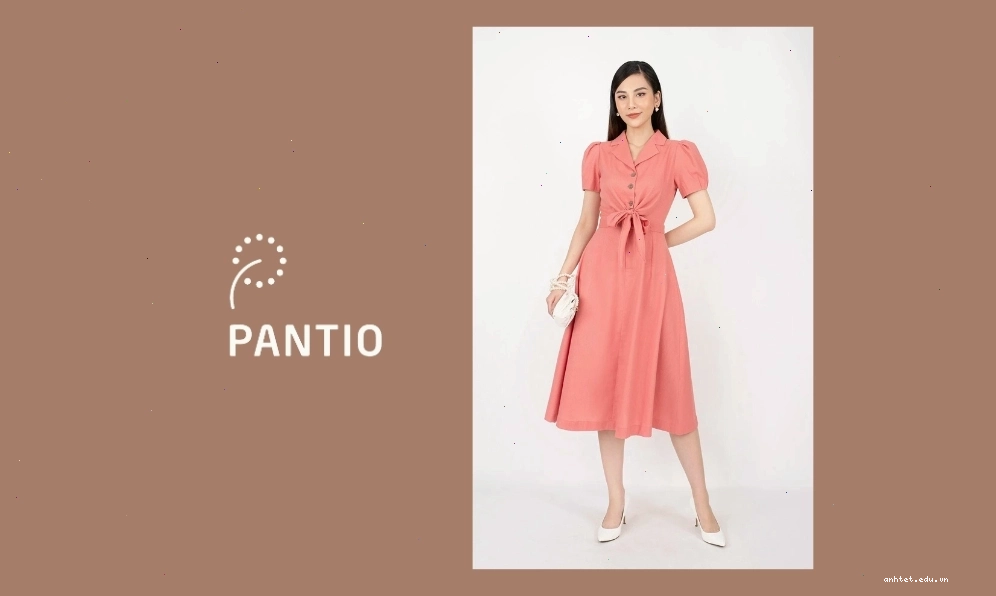 Đầm suông cổ sơ mi trắng chất liệu cotton