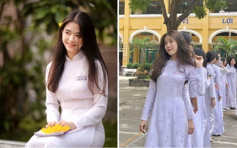 Dáng áo dài chuẩn khi ngồi