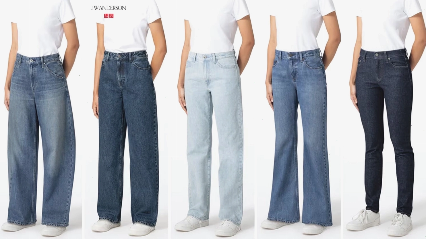 Dòng sản phẩm quần jeans đa dạng của Uniqlo dành cho phái nữ
