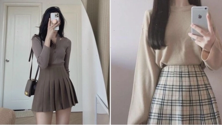 Phối đồ đơn giản mà tinh tế với đầm xếp ly ngắn