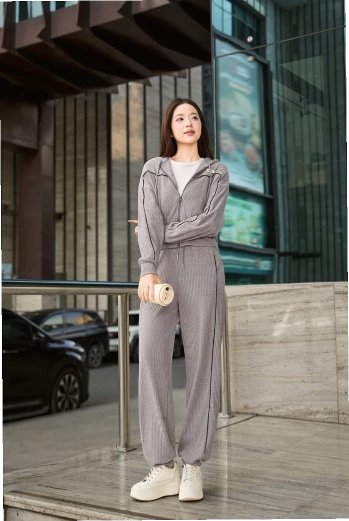 Quần culottes nữ dáng suông phối cạp chun