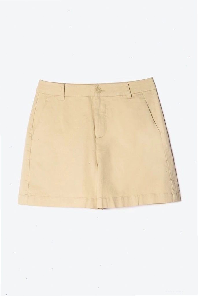 Quần short kaki nữ Ninomaxx màu be