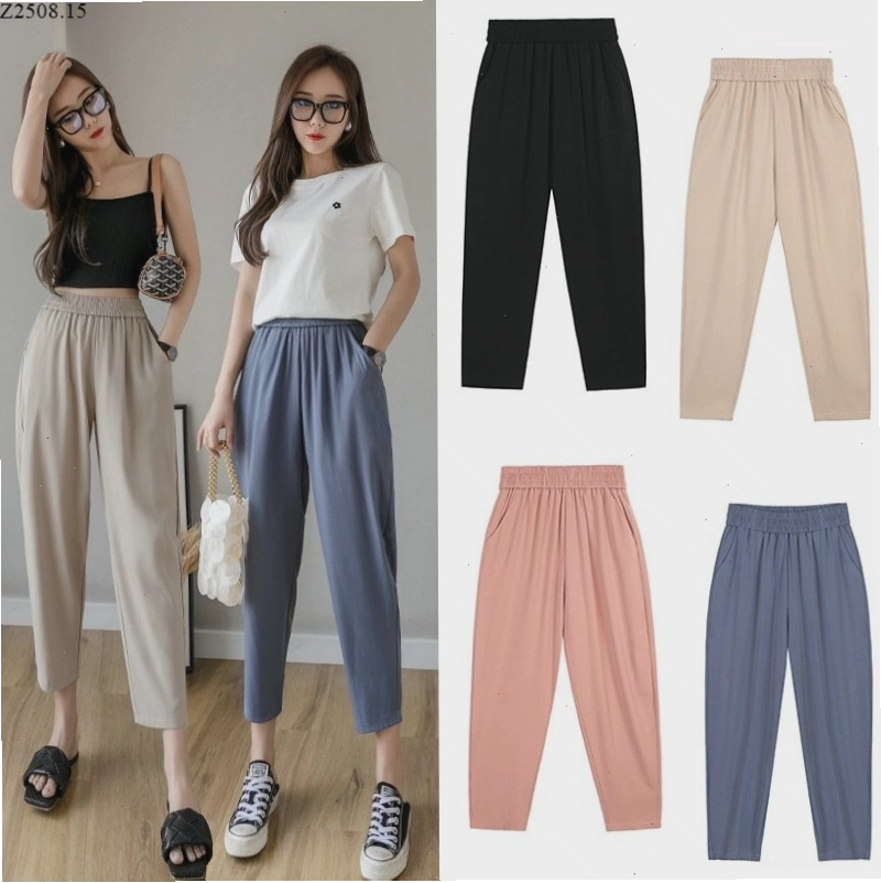 Set đồ dạo phố với quần baggy lưng cao và áo len mỏng