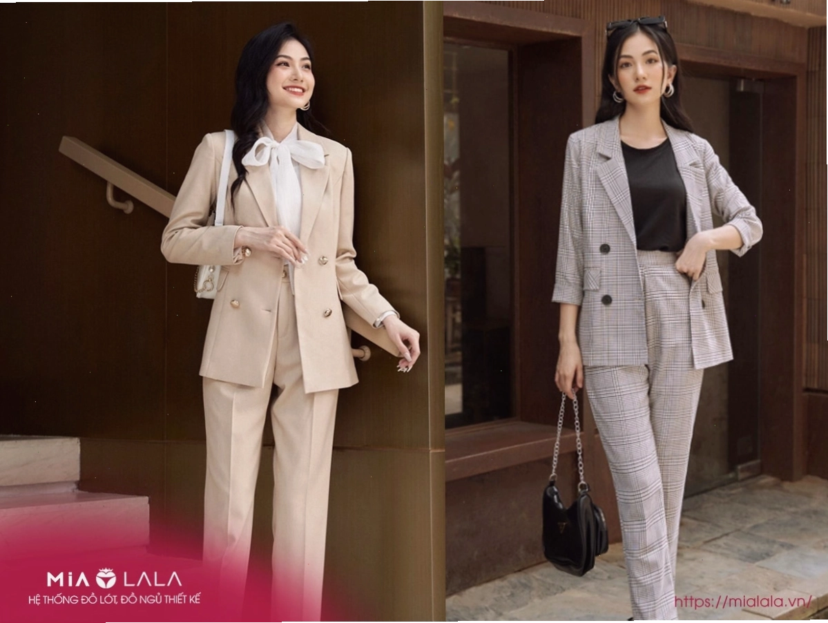 Set đồ nữ Hàn Quốc gồm áo blazer và quần short thời thượng