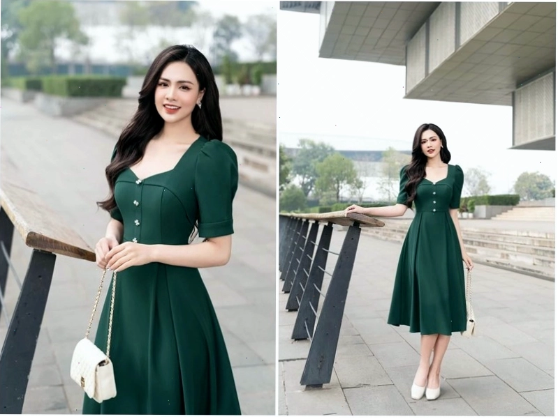 Váy xòe cho phụ nữ trung niên