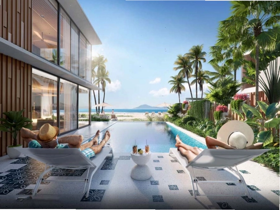 Kiến trúc nội thất bên trong biệt thự biển hiện đại