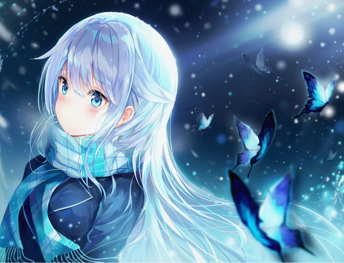 Khám phá ảnh anime girl tóc bạch kim lung linh mang phong cách hiện đại