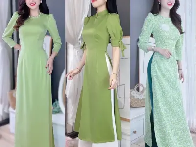 Tổng hợp ảnh áo dài xanh cao cấp cho các sự kiện quan trọng