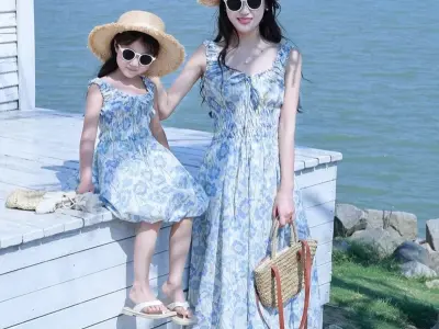 62+ kiểu váy maxi mẹ và bé đi biển giúp cả hai tỏa sáng