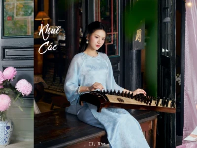Áo dài hoa to 2026: Phối đồ street style cực chất