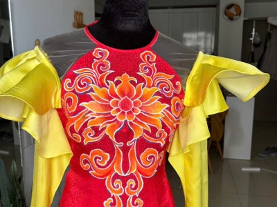 Áo Dài Vẽ Tay: Biến Tấu Streetwear Chuẩn "Trend"