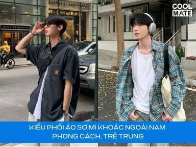 Phối đồ dạo phố: Áo sơ mi mặc ngoài làm 'chủ' mọi set đồ 2026