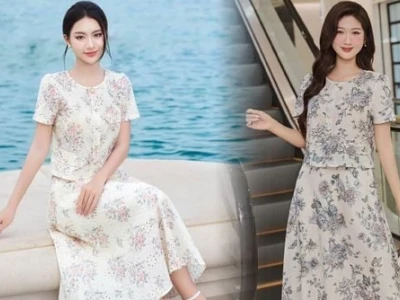 Set áo croptop chân váy: Phong cách dạo phố 2026